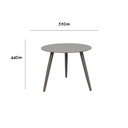 Round coffee table set 2 pieces, Grey - Gallery 2