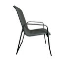 Marina Aluminum Chair- Black - Gallery 2