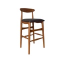 TEKA Barstool Wood in leather - Gallery 1