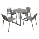 Venti Aluminium Table 75 Cm - Gallery 1