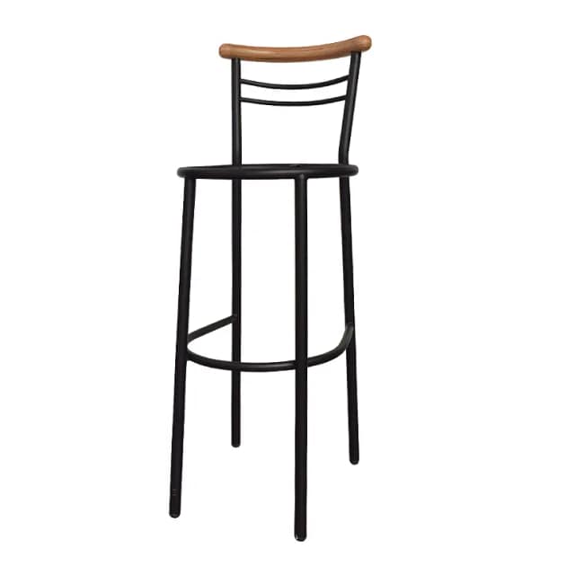 Metal Bar Stool Frame - Black - Gallery 1