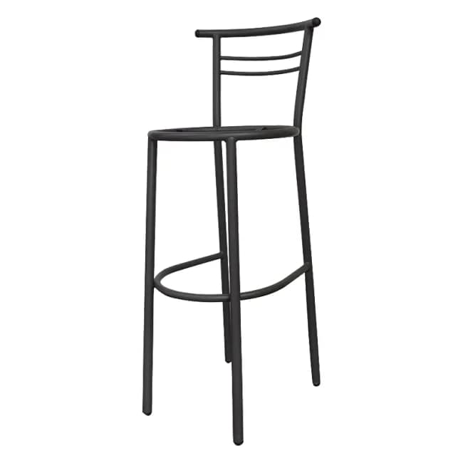 Metal Bar Stool Frame - Black - Gallery 1