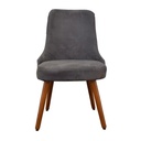 Sandy Dining chair-Gray fabric - Gallery 1