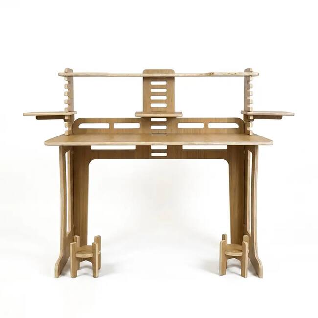 Bina Formica Wooden Desk 120 cm – Oak Plywood