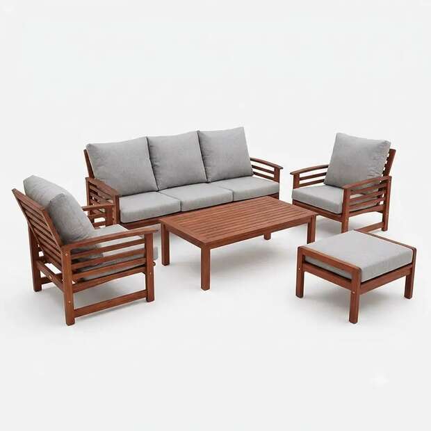 Outback Outdoor Set - Gray Cushions