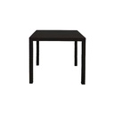Aluminum Slatted Coffee Table For Indoor & Outdoor Use, Coated Black