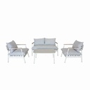 Monty Outdoor Set - Sofa + 2 Armchairs + Table