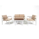 Lenco Outdoor Set The Elegance of Aluminum and the Charm of Dark Wood