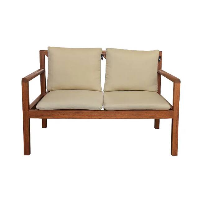 Grass Outdoor 2-Seater Sofa - Iroko Wood