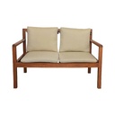 Grass Outdoor 2-Seater Sofa - Iroko Wood