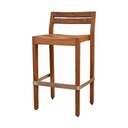 Robot bar chairReboot Iroko Bar Stool – The Natural Wood Durability for Outdoor Use
