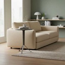 Volvo Iron and Marble Side Table – The Elegance of Marble and the Strength of Iron - Gray