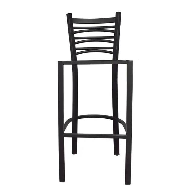 Metal Bar Stool Frame - Black