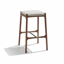 Segments Bar Stool – Backless (Iroko Wood)