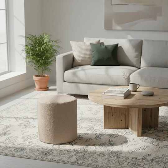 Modern Rose Pouf