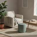 Modern Round pistachio Pouf