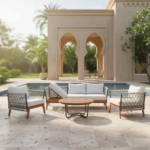 Torino Outdoor Set - Rope Grey