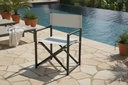 Director's Chair - Modern Design in Petrol Mash Light Blue