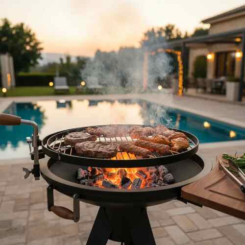 Black Round Grill