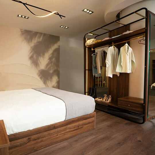 Stella Bedroom -Aluminum Fream- MDF