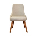 Sandy Dining chair-Beige fabric