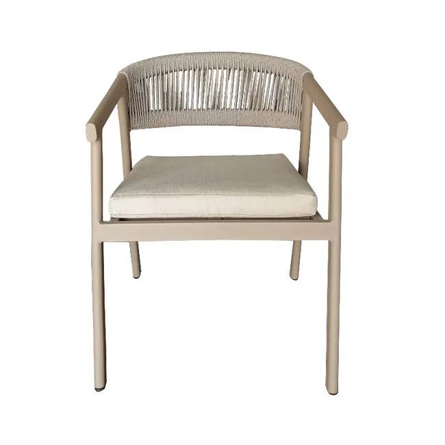Ivona Dining Chair Beige x Wide Rope