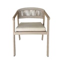 Ivona Dining Chair Beige x Wide Rope