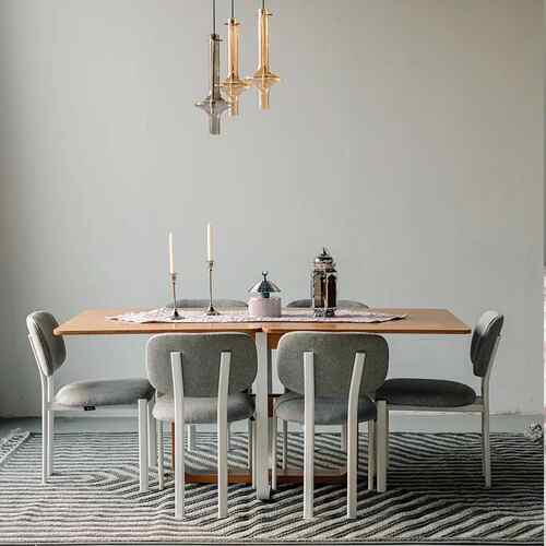 Rocky Square Extendable Dining Table, 90 cm
