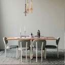 Rocky Square Extendable Dining Table, 90 cm
