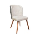 Derby dining chair- Gray x beige