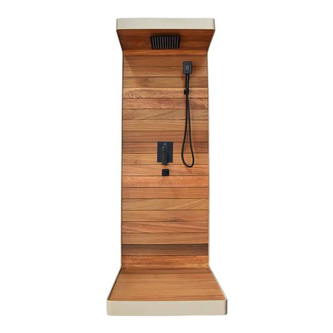 Outdoor aluminum shower, Beige
