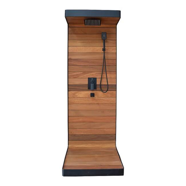 Outdoor aluminum shower, Black