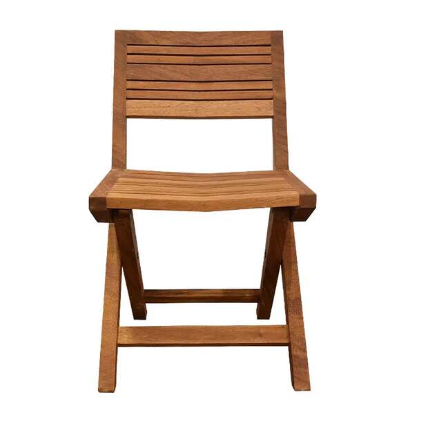 Flip Foldable chair -Iroko wood