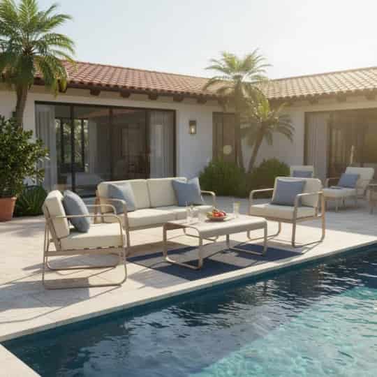 Florida beige living room - Beige