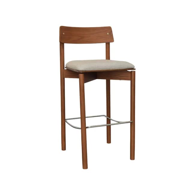 Uno Barstool With Foot Rest