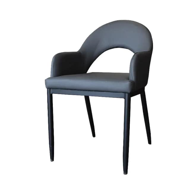 Leather Dining chair- Gray