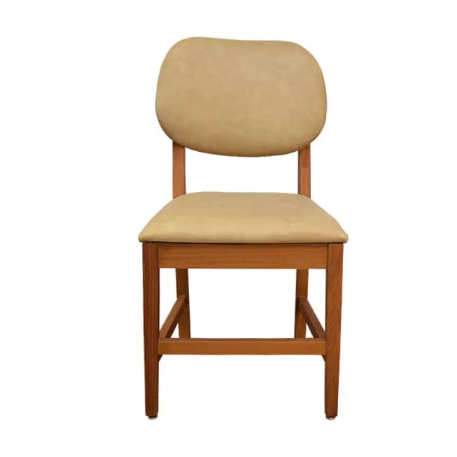 Gyral Dining Chair - iroko wood